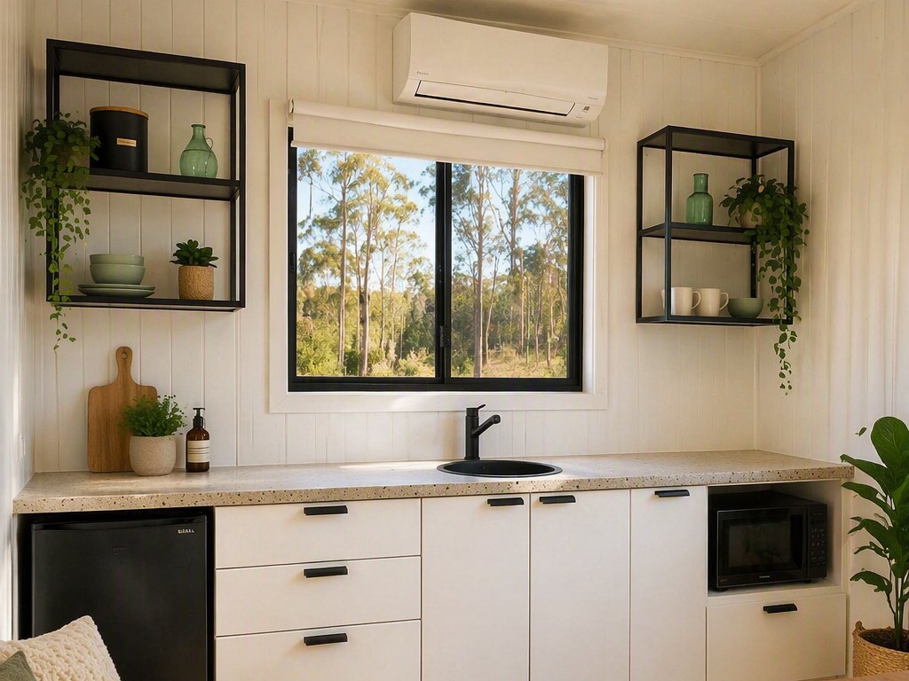 Quality kitchen with modern fixtures